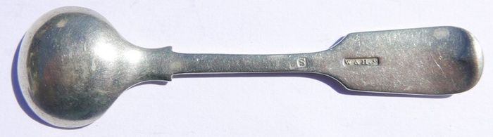 Vintage Sterling Silver Spoon hallmark S - "W & H.S" William Haverstick 8,8g
