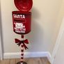 Christmas Santa Post Box on Stand Image 2