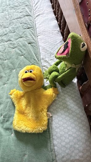 Sesame Street Big Bird and Muppets Kermit