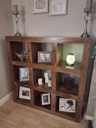 Solid wood sideboard, cube unit and 2 coffee tables. Livingroom furniture