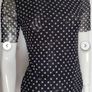 BAUM UND PFERDGARTEN trasperant short sleeve top blouse size L Image 2