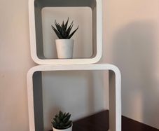 Set of Square Wall Shelves.