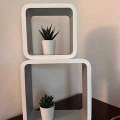 Set of Square Wall Shelves.