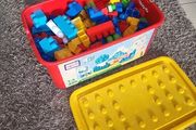 large box (277pcs) of first builders mega blocks