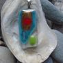 Fused glass pendant, Necklace, Jewellery,Stainless steel chain, Pendant Image 2