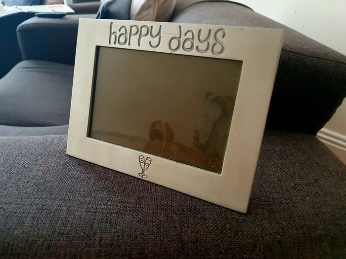 Decorative Metal Photo Frame - Happy Days
