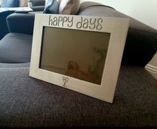 Decorative Metal Photo Frame - Happy Days