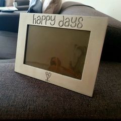Decorative Metal Photo Frame - Happy Days