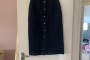 denim midi skirt Seasalt Cornwall