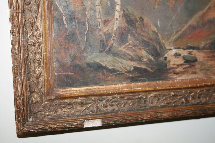 Vintage Oil on Canvas WINSOR 19" x 13"