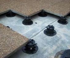 Adjustable Pedestal Supports for Vented Terraces, patio pavers, 150 - 230 mm