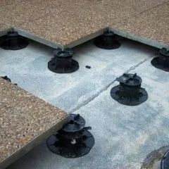 Adjustable Pedestal Supports for Vented Terraces, patio pavers, 150 - 230 mm