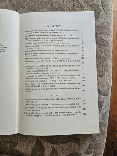 The Numismatic Chronicle  X 2 1977 & 1979. Both First Edition Hardback In Good Condition   See Photos For Same.