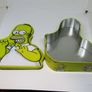 The Simpsons Homer Simpson YELLOW Fun Tin Case Empty Biscuit Tin 2003-04 Image 5