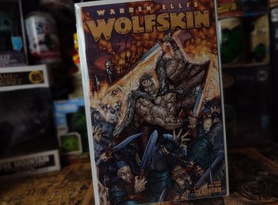 Wolfskin ! First Issue ! Vicious Variant Cover ! by Warren Ellis ! 2006 ! By Avatar Press !