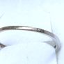 Vintage 9ct White Gold Blue Heart Ring Image 6