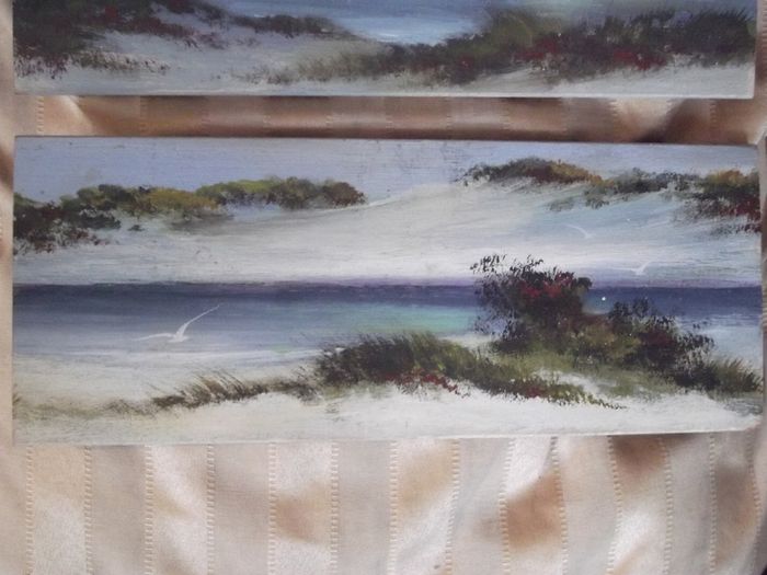 2 oil paintings on board by a american artist raymont essington parsons