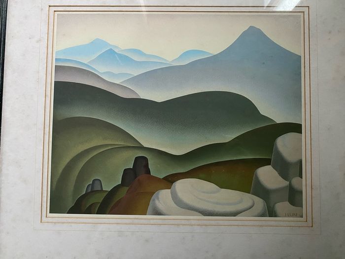 John Luke Print in the Mournes of a 1936 painting from The Ulster Museum