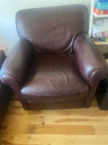 Italian leather armchair