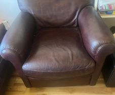 Italian leather armchair