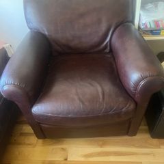 Italian leather armchair