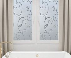 Frosty Design - Removable Foil / Privacy Foil for Windows / Doors / Shower Doors Etc