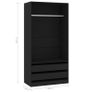 Wardrobe Black 100x50x200 cm Image 6