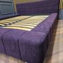 Modern king size bed, purple, bespoke furniture Image 9