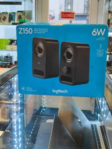 Logitec Z150 Multimedia Speakers with Stereo Sound for Multiple Devices, Black, Black