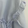blouse zara size large blue frilled with wrap effect Image 6