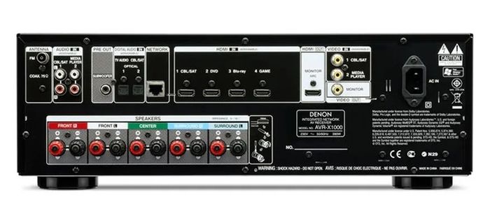 Denon AVR-X1000 surround network AV receiver