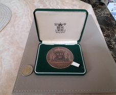 1988 commemorative bronze medal. Dublin city
