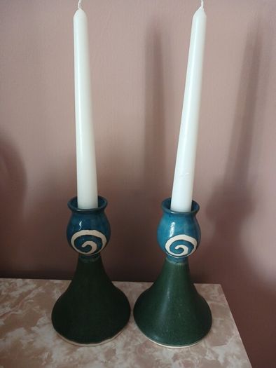 Jack O Patsy candlesticks