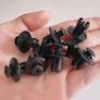 100pcs 8mm Plastic Rivets Fasteners Screw Car Bumper Fender Black Rivet Car Fastener Clips for Toyota Focus Kia Nissan Yamaha Image 2