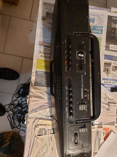 Sony Radio Cassette-Corder Model CFS-W304L, Radio and Dual Tape Deck, Radio works great, tapes not playing, tape decks need cleaning