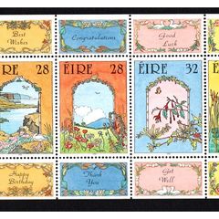 1993 Ireland Sligo, Sligo Regional Collectors Show on 25th September 1993 HP 51 Commemorative Stamps booklet pane Mint Never Hinged (MNH)