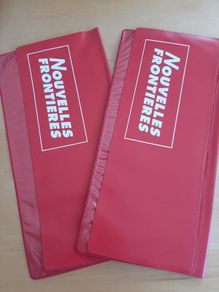 Twin plastic travel wallets
