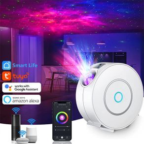 Tuya Smart LED Galaxy Projector Light Smart Life Star Projector APP Work With Alexa Google Home Colourful Starry Sky Night Light