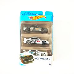 Hot Wheels Custom 3 pack, Nissan, Godzilla theme.