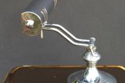 Rare chrome fully adjustable banker's lamp 1950s