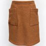 Gallery Brown Wool Blend Skirt With Pockets Size UK 10-12 Image 3