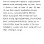 single pointed knitting needles set Image 8