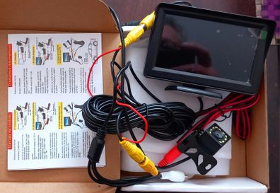 4.3-Inch HD Backup Camera and Monitor Kit - Wired Night Vision,