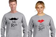 Mr Right Mrs Right Couple Sweatshirts (set)