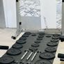 Branded: Cast Iron Weights Folding Rack Bench Bars Image 10