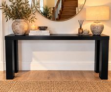 Black Console Table- Modern Elegant Contemporary Design