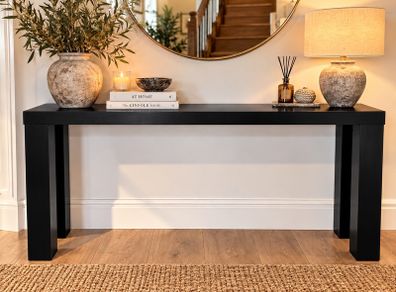 Black Console Table- Modern Elegant Contemporary Design