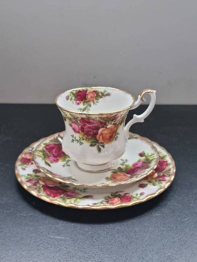 Royal Albert "Old Country Roses" Coffee Cup Trio