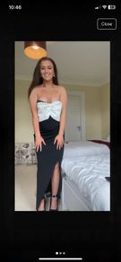 Quiz dress black &;; white midi