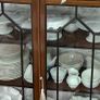 Antique Edwardian Inlaid Display Cabinet/Book Case Image 3